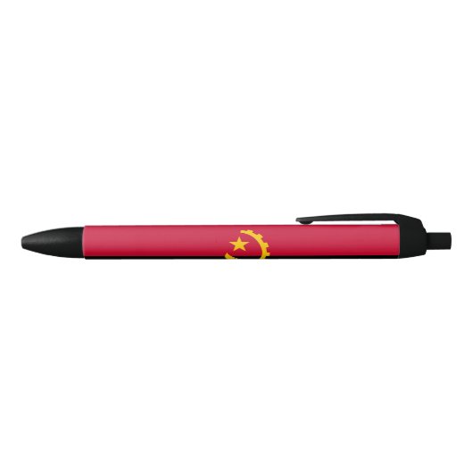 Vlag van Angola Zwarte Inkt Pen (Bovenkant)