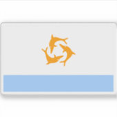 Vlag van Anguilla (1967-1969) Sticker (Voorkant)