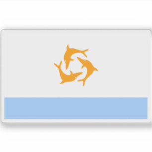 Vlag van Anguilla (1967-1969) Sticker