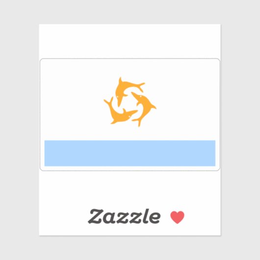 Vlag van Anguilla (1967-1969) Sticker (Vel)