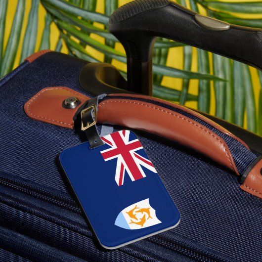 Vlag van Anguilla Bagagelabel (Voorkant Insitu 1)