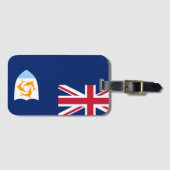 Vlag van Anguilla Bagagelabel (Voorkant (horizontaal))