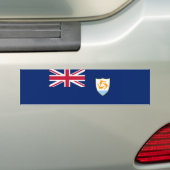 Vlag van Anguilla (Caribisch gebied) Bumpersticker (Op auto)