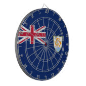 Vlag van Anguilla (Caribisch gebied) Dartbord (Voorkant Links)