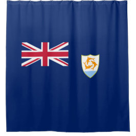 Vlag van Anguilla (Caribisch gebied) Douchegordijn