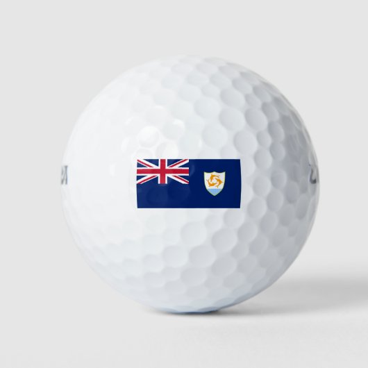 Vlag van Anguilla (Caribisch gebied) Golfballen (Voorkant)
