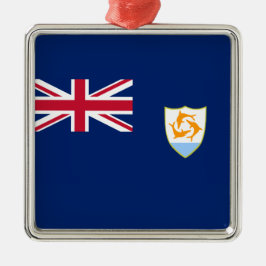 Vlag van Anguilla (Caribisch gebied) Metalen Ornament