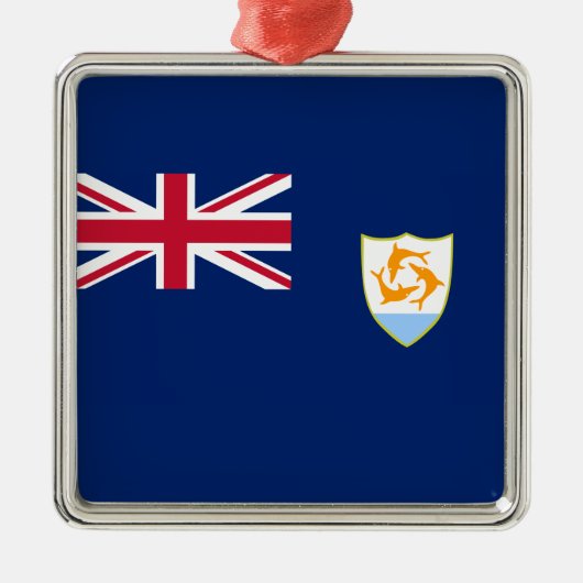 Vlag van Anguilla (Caribisch gebied) Metalen Ornament (Voorkant)