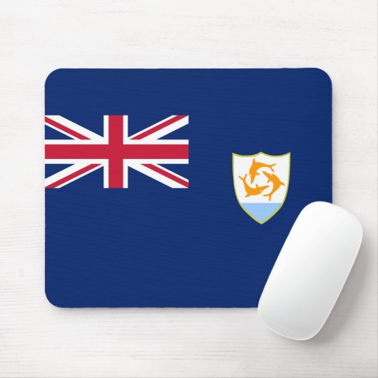 Vlag van Anguilla (Caribisch gebied) Muismat (Met muis)