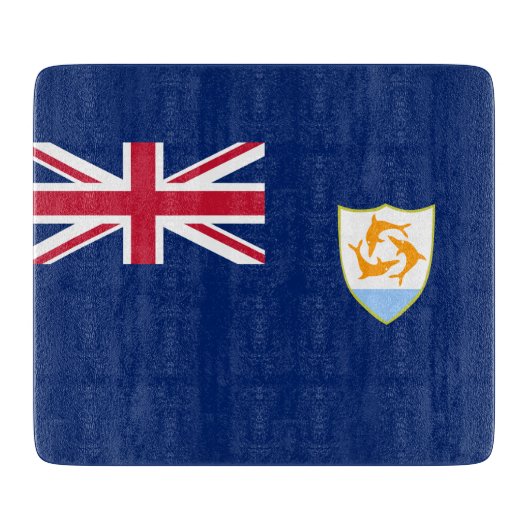 Vlag van Anguilla (Caribisch gebied) Snijplank (Voorkant)