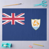 Vlag van Anguilla (Caribisch gebied) Tissuepapier (Craft)