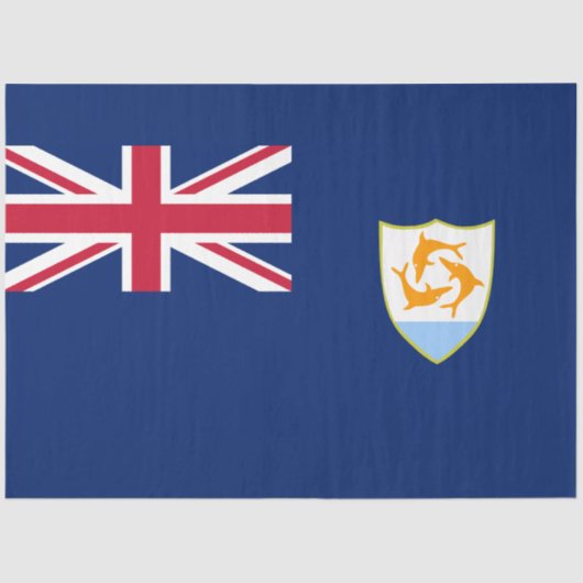 Vlag van Anguilla (Caribisch gebied) Tissuepapier (Voorkant)