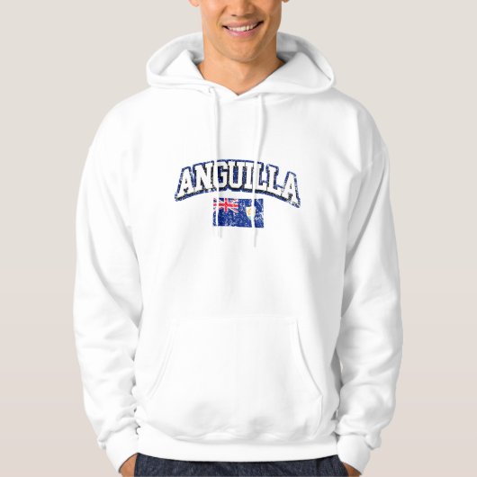 vlag van Anguilla Hoodie (Voorkant)
