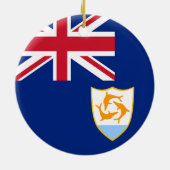 Vlag van Anguilla Keramisch Ornament (Achterkant)
