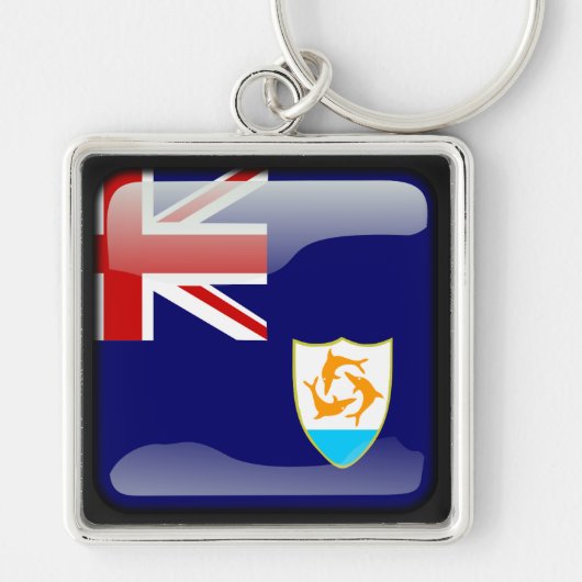 Vlag van Anguilla Sleutelhanger (Voorkant)