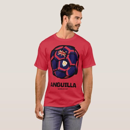 vlag van Anguilla T-shirt (Voorkant volledig)