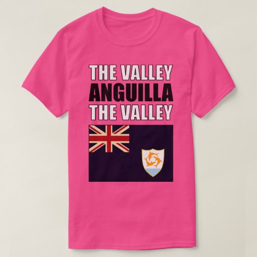 Vlag van Anguilla T-shirt (Design voorkant)