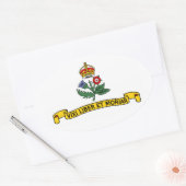 Vlag van Annapolis, Maryland Oval Sticker (Envelop)
