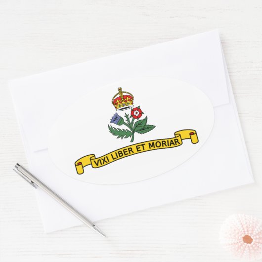 Vlag van Annapolis, Maryland Oval Sticker (Envelop)