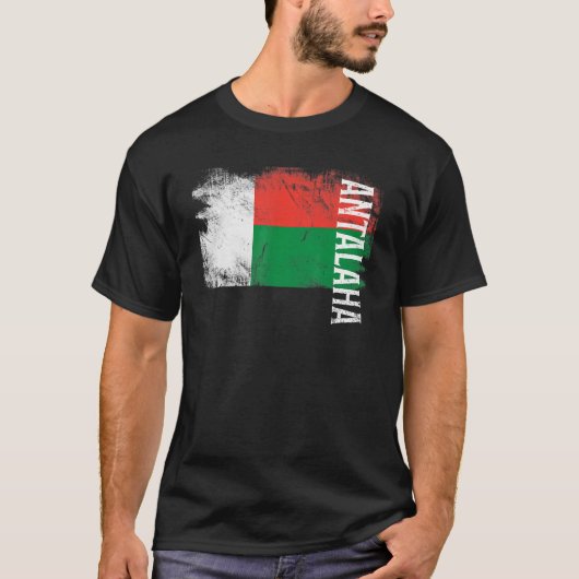vlag van Antalaha Madagascar voor Malagassische Ma T-shirt (Voorkant)
