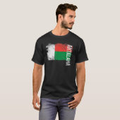 vlag van Antalaha Madagascar voor Malagassische Ma T-shirt (Voorkant volledig)