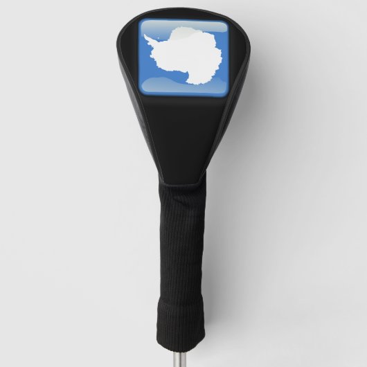 Vlag van Antarctica Golfheadcover (Voorkant)