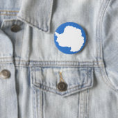Vlag van Antarctica Knop Ronde Button 5,7 Cm (In situ)