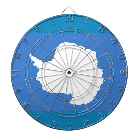 Vlag van Antarctica Metal Cage Dartboard Dartbord (Voorkant)