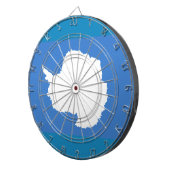 Vlag van Antarctica Metal Cage Dartboard Dartbord (Voorkant Rechts)