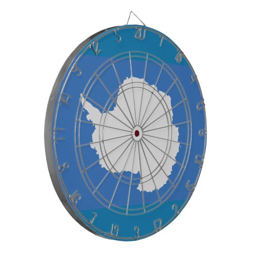 Vlag van Antarctica Metal Cage Dartboard Dartbord (Voorkant Links)