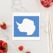 Vlag van Antarctica Paper Napkins Servetten (Insitu)
