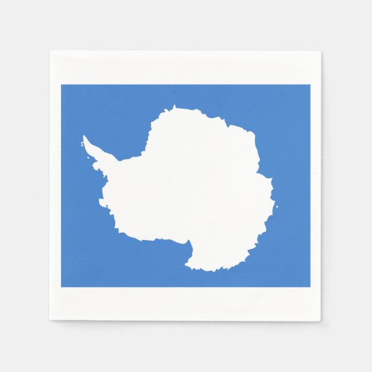 Vlag van Antarctica Paper Napkins Servetten (Voorkant)