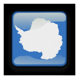 Vlag van Antarctica Perfect Poster