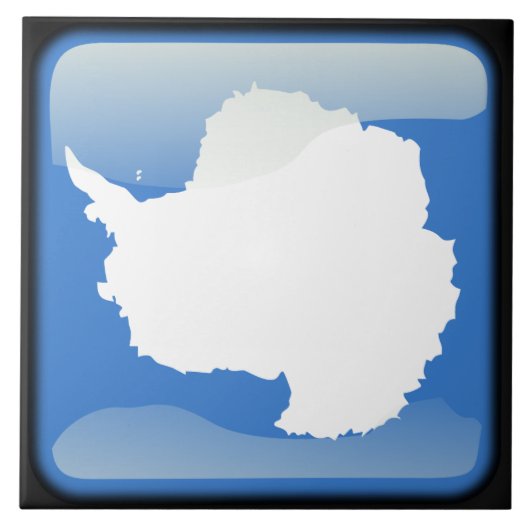 Vlag van Antarctica Tegeltje (Voorkant)