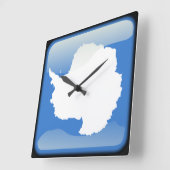 Vlag van Antarctica Vierkante Klok (Hoek)