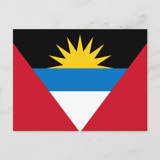 Vlag van Antigua en Barbuda, Antiguan Barbudan Briefkaart (Voorkant)