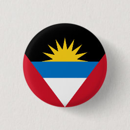 Vlag van Antigua en Barbuda, Antiguan Barbudan Ronde Button 3,2 Cm