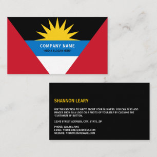 Vlag van Antigua en Barbuda, Antiguan Barbudan Visitekaartje