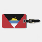 vlag van Antigua en Barbuda Bagagelabel (Voorkant horizontaal)