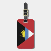 vlag van Antigua en Barbuda Bagagelabel (Voorkant verticaal)