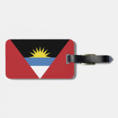 vlag van Antigua en Barbuda Bagagelabel (Achterkant horizontaal)