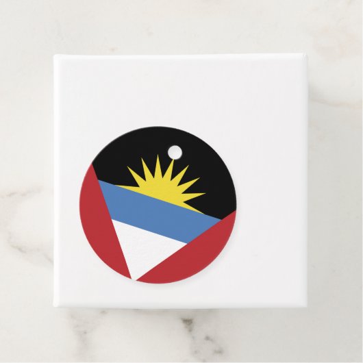 vlag van Antigua en Barbuda Bedankjes Labels (In situ)
