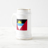 Vlag van Antigua en Barbuda Bierpul (Voorkant links)