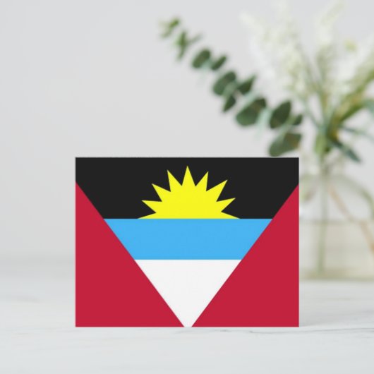 Vlag van Antigua en Barbuda Briefkaart (Staand voorkant)