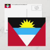 Vlag van Antigua en Barbuda Briefkaart (Voorkant / Achterkant)