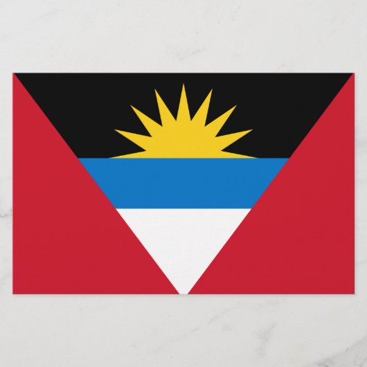 Vlag van Antigua en Barbuda Briefpapier (Voorkant)