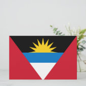 Vlag van Antigua en Barbuda Briefpapier (Staand voorkant)