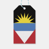 vlag van Antigua en Barbuda Cadeaulabel (Voorkant)