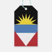 vlag van Antigua en Barbuda Cadeaulabel (Achterkant)