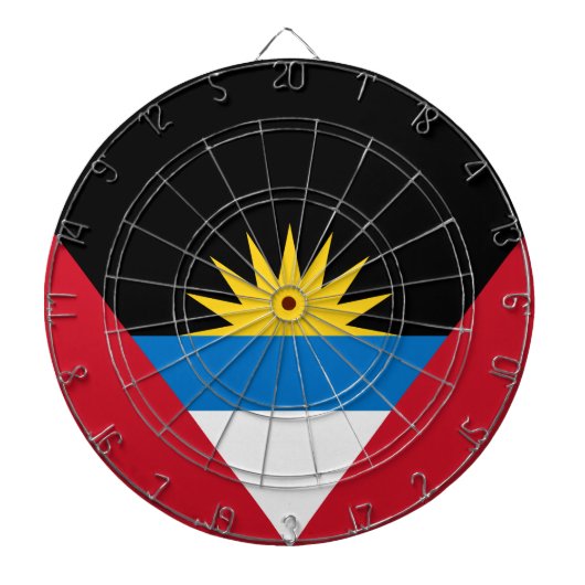 Vlag van Antigua en Barbuda Dartbord (Voorkant)